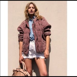 FREE PEOPLE DOLMAN QUILTED JACKET